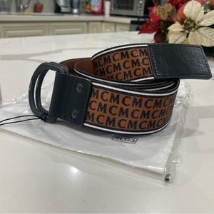 Mcm belt monogram